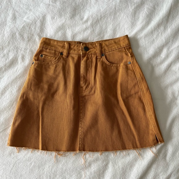 RVCA Rowdy Denim Mini Skirt - Picture 1 of 9